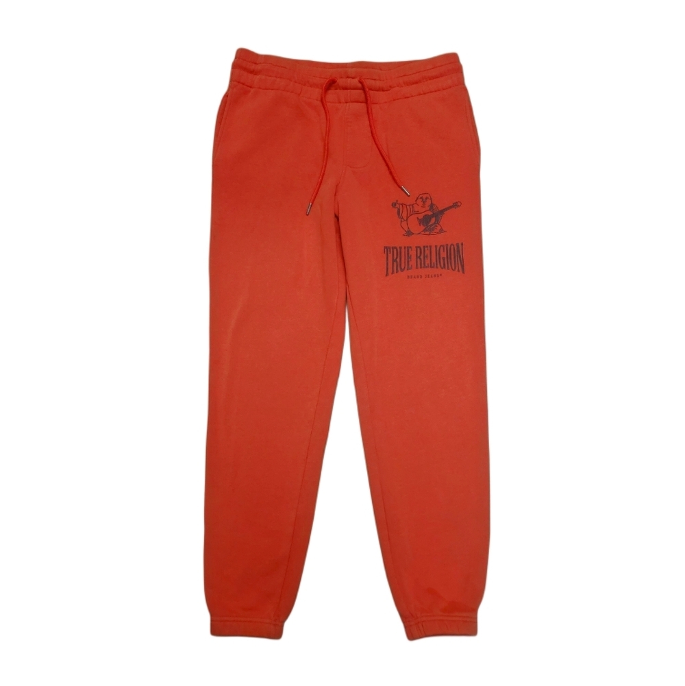 True Religion Red Logo Jogger Sweatpants Mens Small Womens Medium